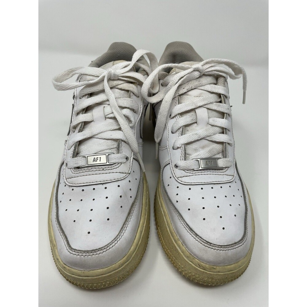 Nike Air Force 1 Low GS Triple White Sneakers Size 7Y Women's 8.5